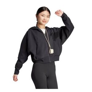 Women's ADIDAS Z.N.E Black Zip-Up Hoodie - Cozy flattering fit